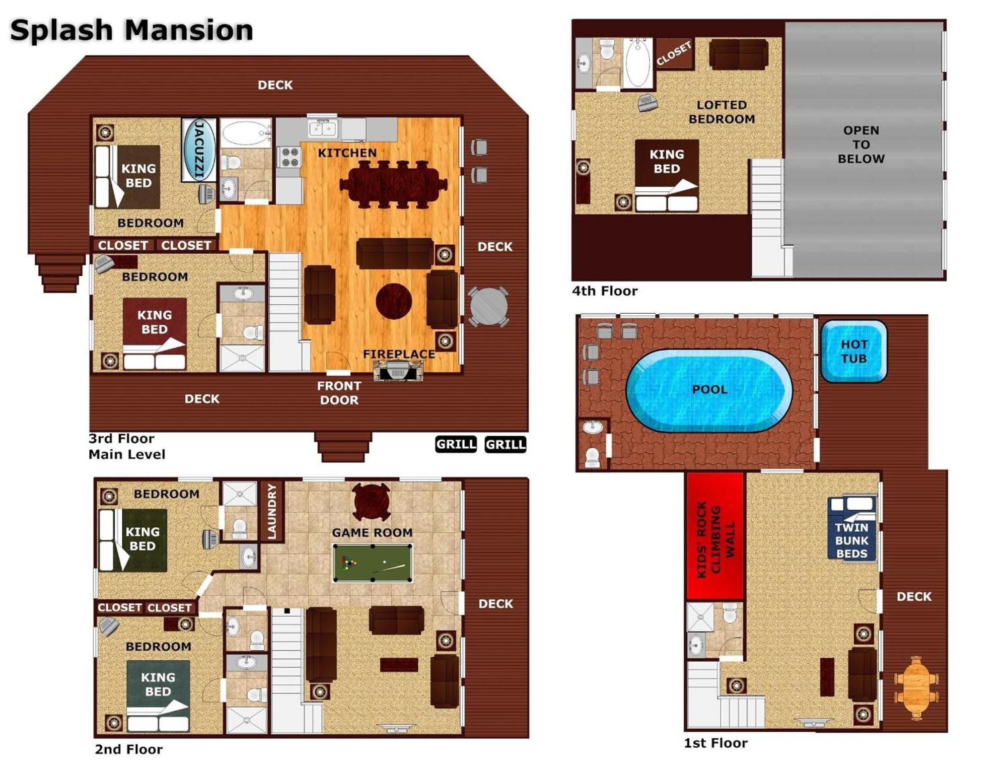 Splash Mansion #500 Gatlinburg Luaran gambar